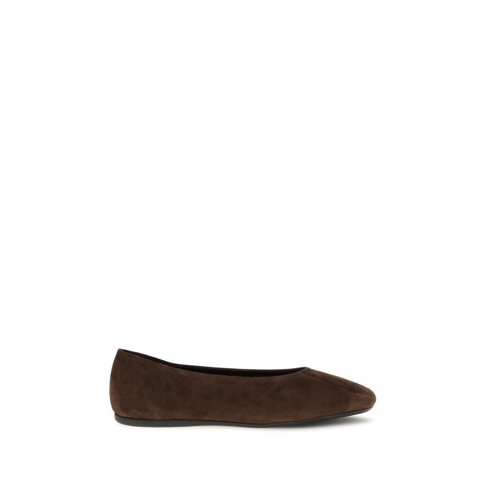 Ballerines Prada en cuir de veau marron Bos Taurus