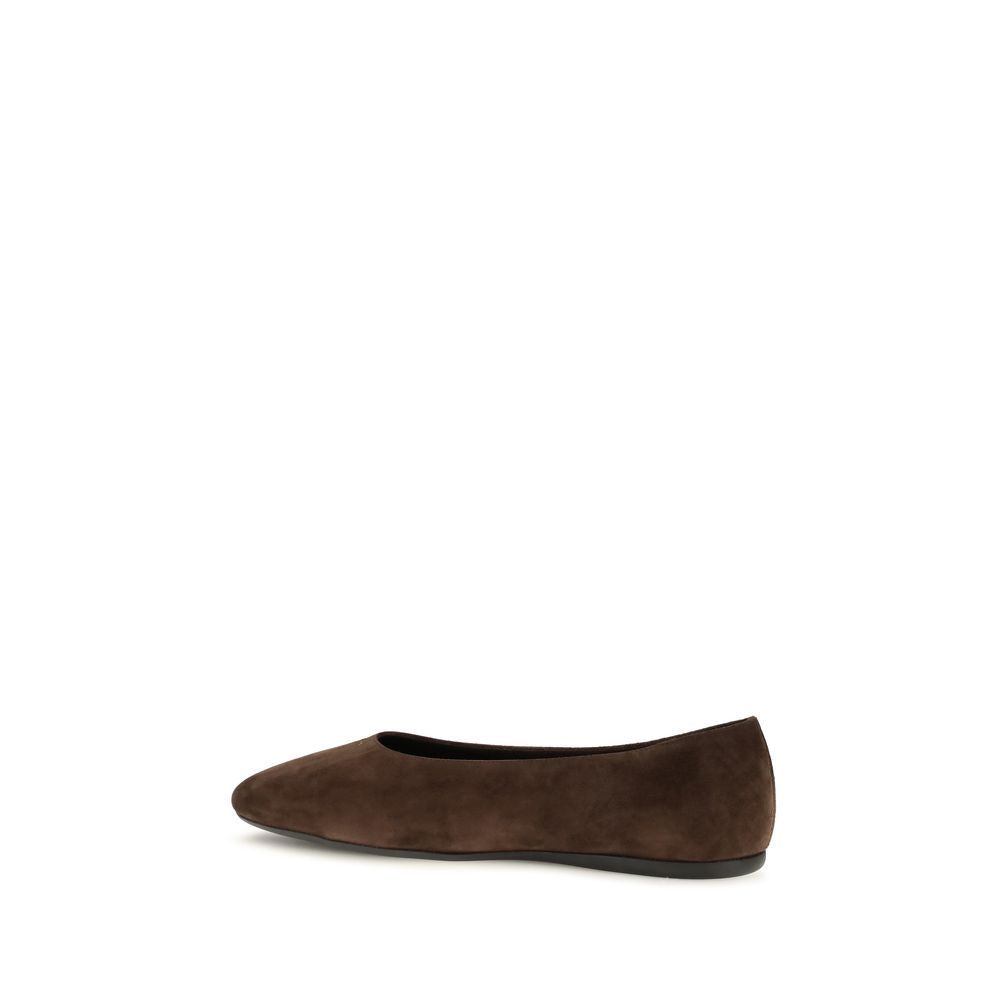 Ballerines Prada en cuir de veau marron Bos Taurus