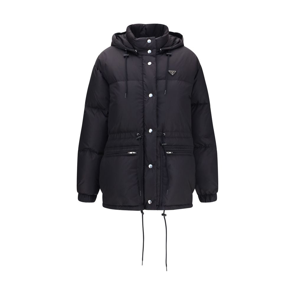 Parka Prada en duvet d'oie noir