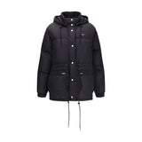 Parka Prada en duvet d'oie noir