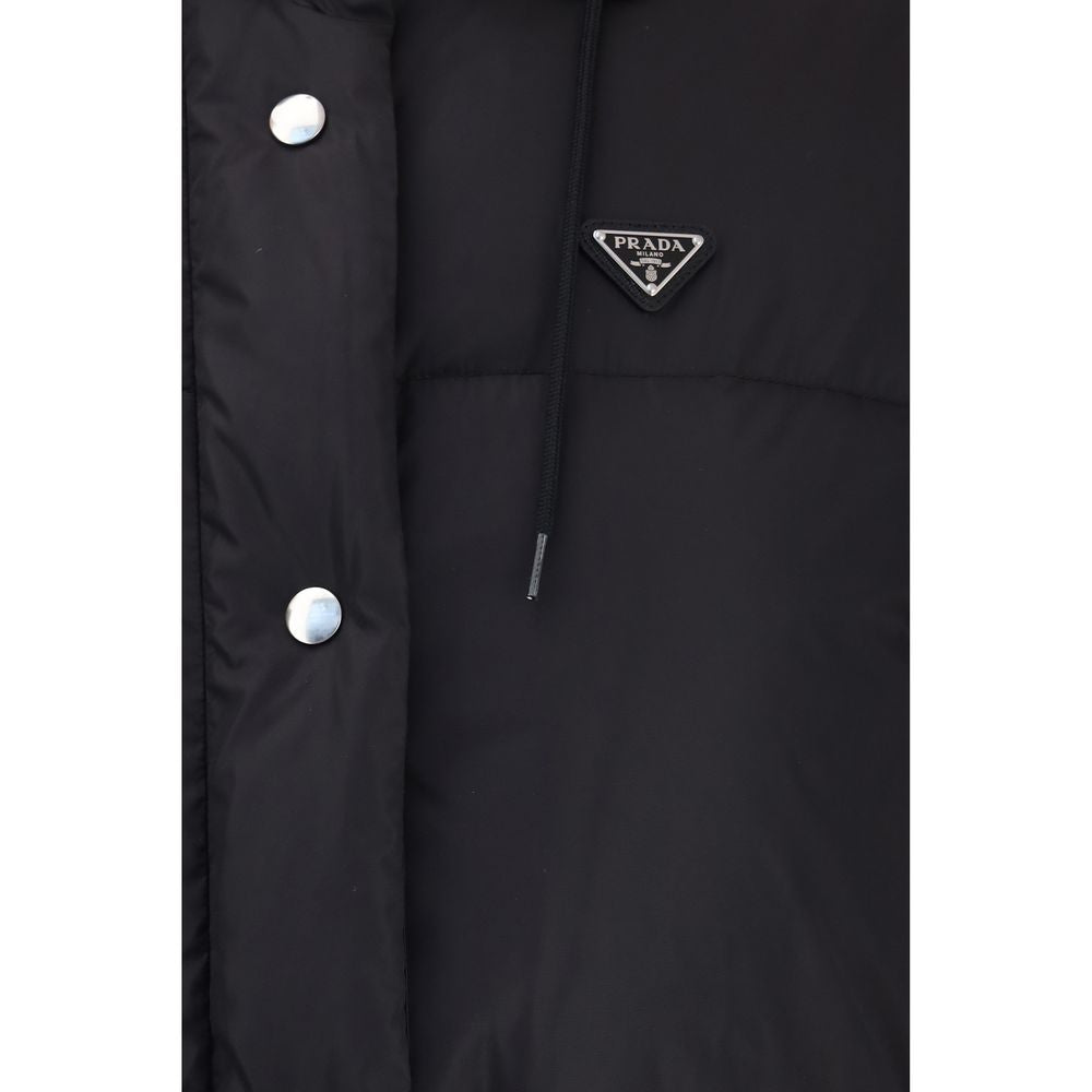 Parka Prada en duvet d'oie noir