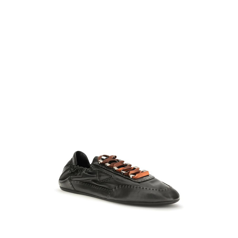 Prada Black Lamb Ovis Aries Aries Athletic Sneakers