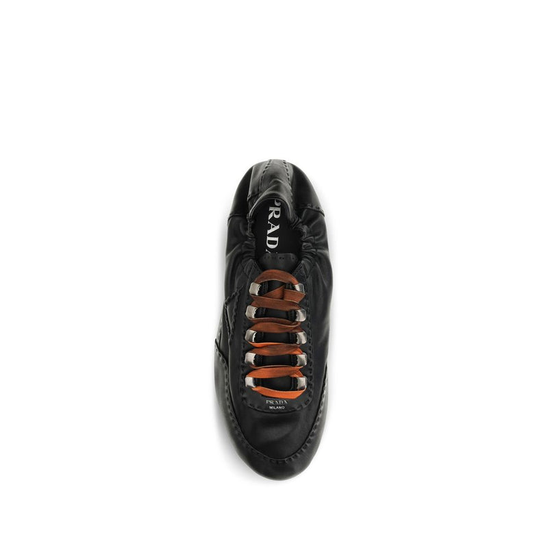 Prada Black Lamb Ovis Aries Aries Athletic Sneakers