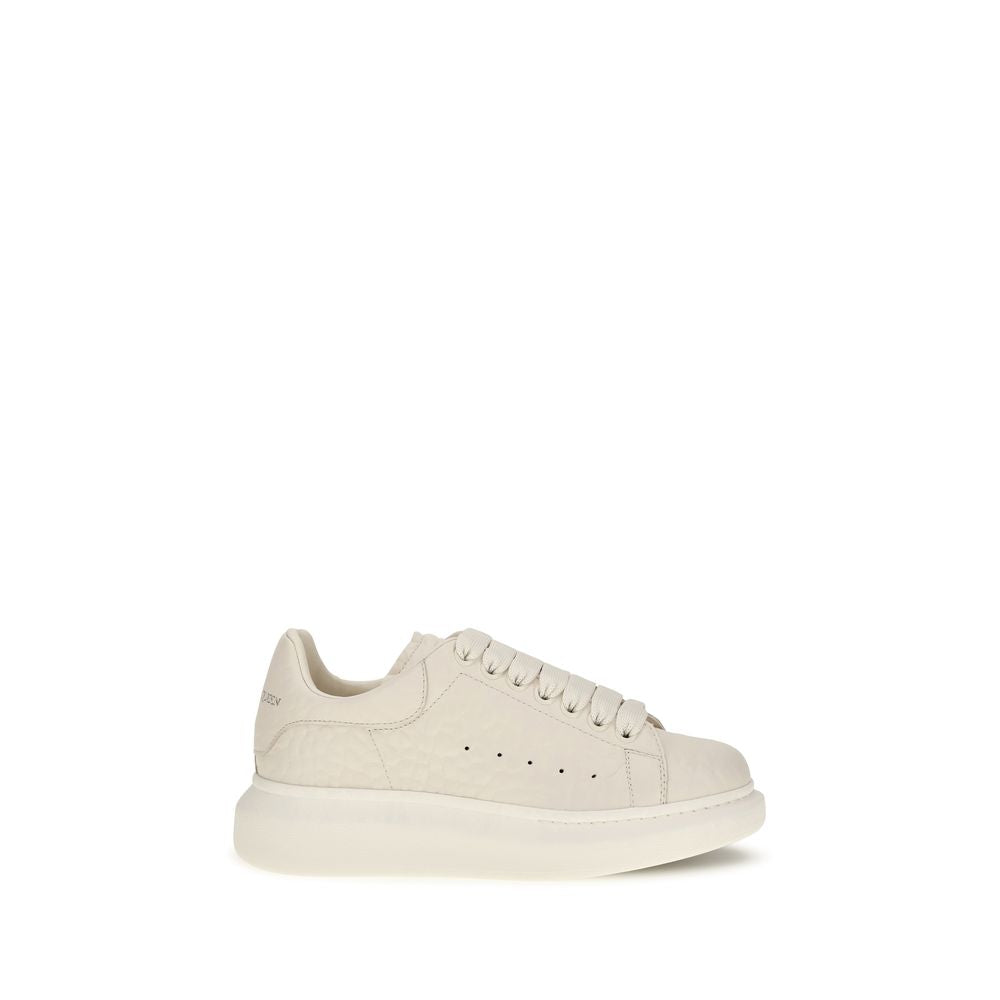 Baskets épaisses Alexander McQueen en cuir de veau blanc Bos Taurus