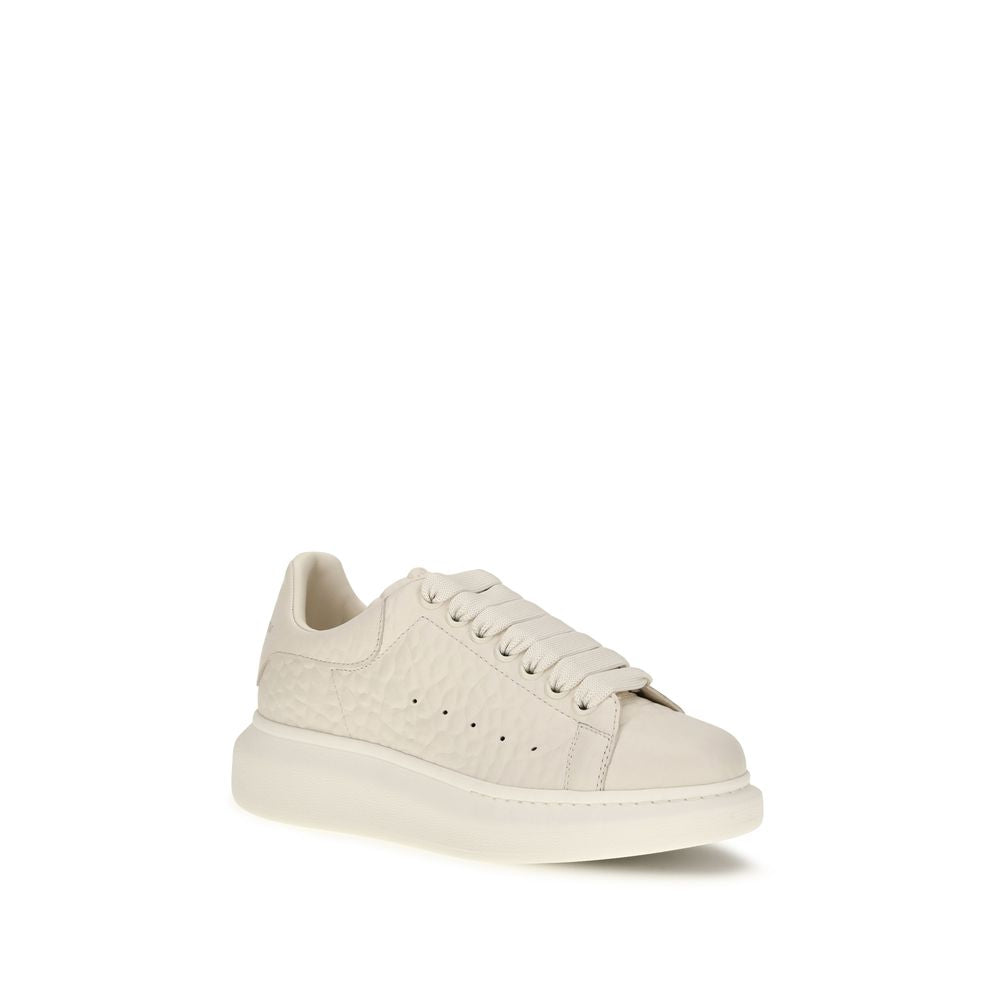 Baskets épaisses Alexander McQueen en cuir de veau blanc Bos Taurus