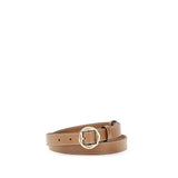 Ceinture fine Jacquemus en cuir de veau beige