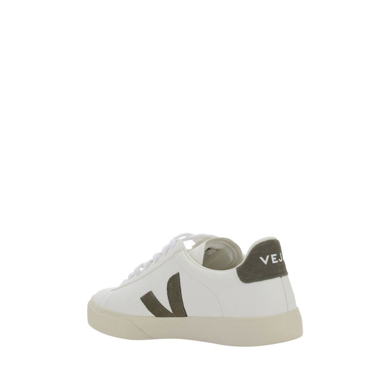 Veja White Calf Leather Bos Taurus Low Top Sneakers