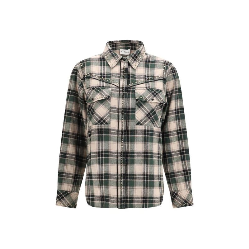 P.A.R.O.S.H. Bicolor Cotton Pattern Shirt