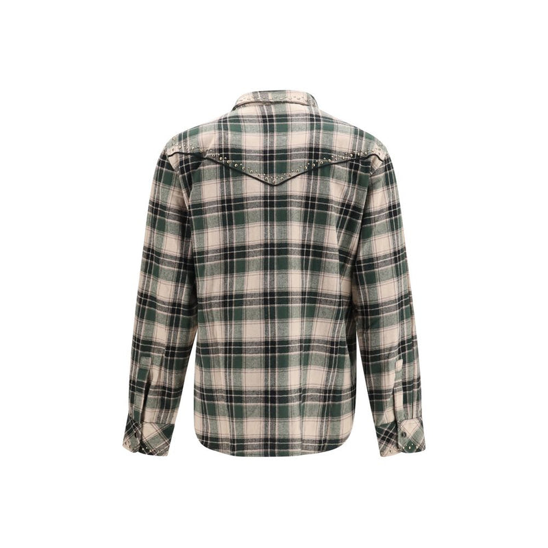 P.A.R.O.S.H. Bicolor Cotton Pattern Shirt