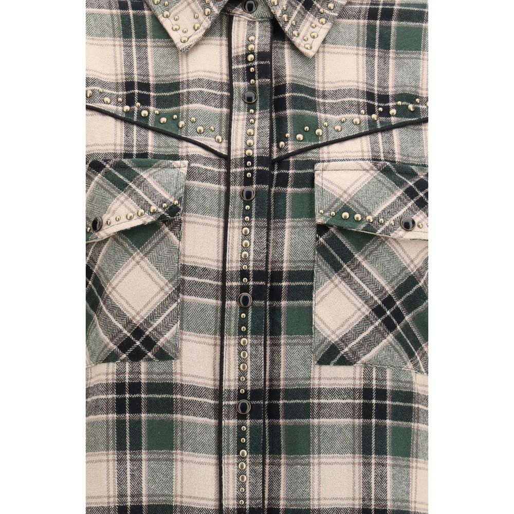 Chemise en coton à motif bicolore P.A.R.O.S.H.