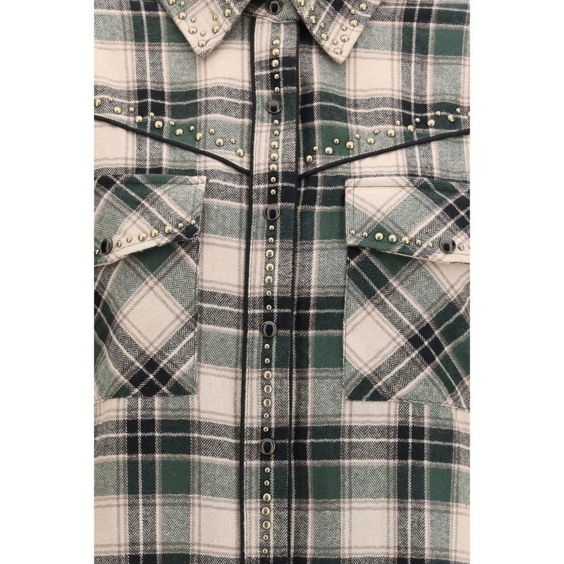 P.A.R.O.S.H. Bicolor Cotton Pattern Shirt