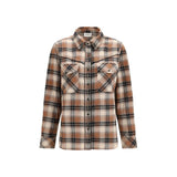 Chemise P.A.R.O.S.H. en coton marron à motifs
