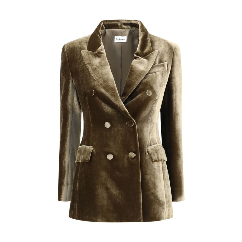 P.A.R.O.S.H. Brown Viscose Blazer