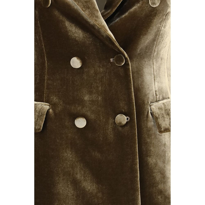 P.A.R.O.S.H. Brown Viscose Blazer