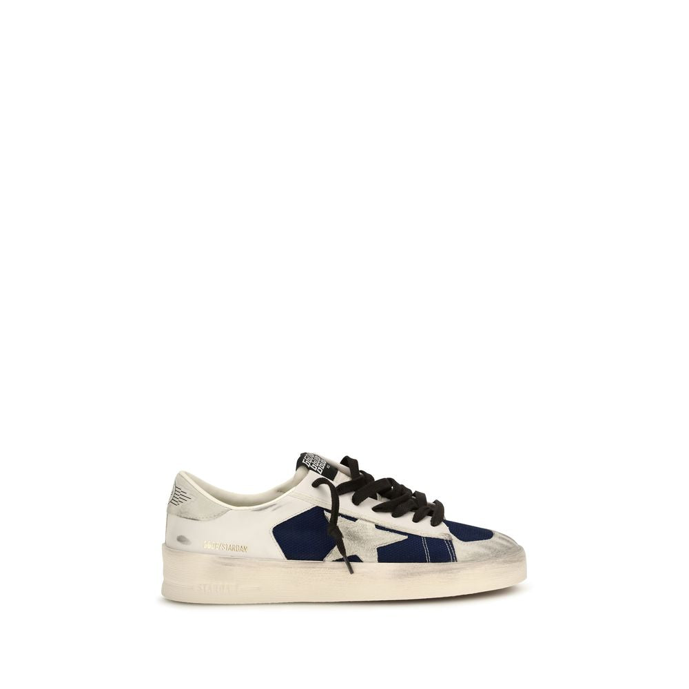 Baskets basses Golden Goose en cuir de veau gris Bos Taurus