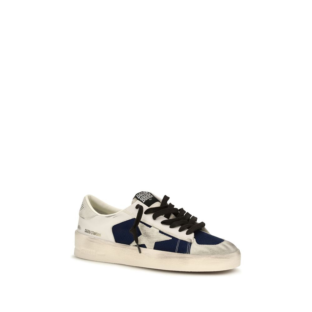 Baskets basses Golden Goose en cuir de veau gris Bos Taurus