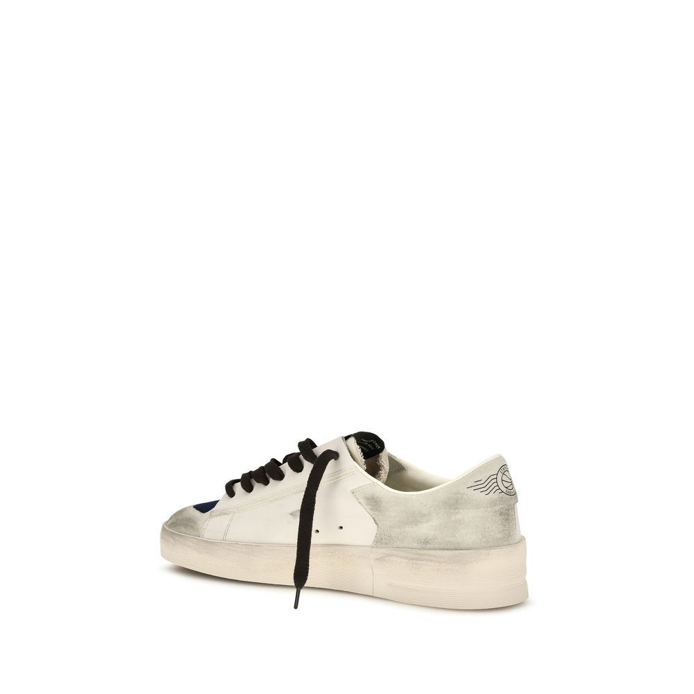 Baskets basses Golden Goose en cuir de veau gris Bos Taurus