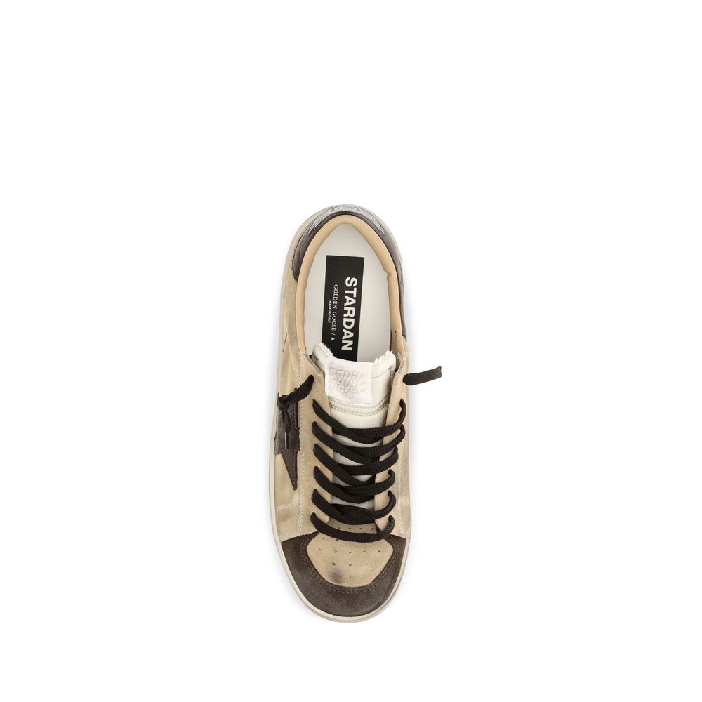 Baskets Golden Goose en cuir de veau beige Bos Taurus