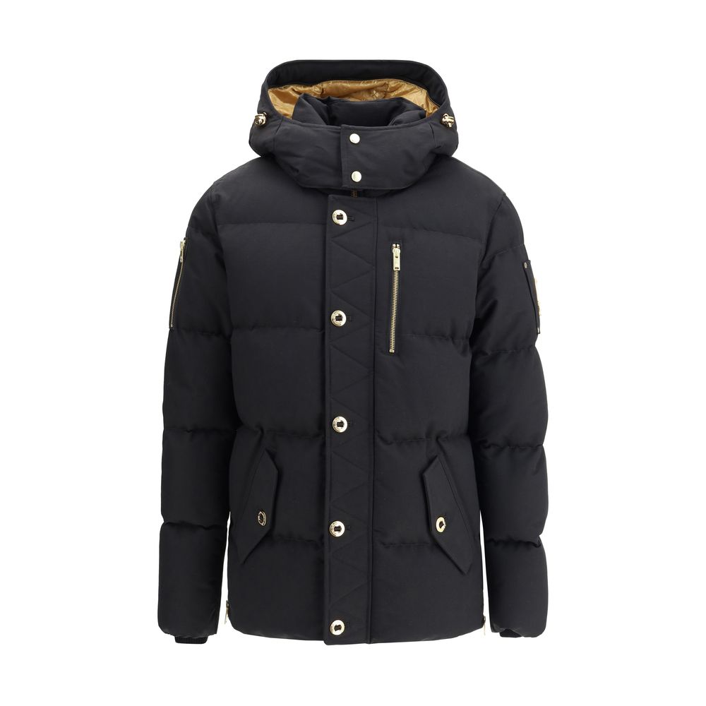 Moose Knuckles Manteau en coton noir