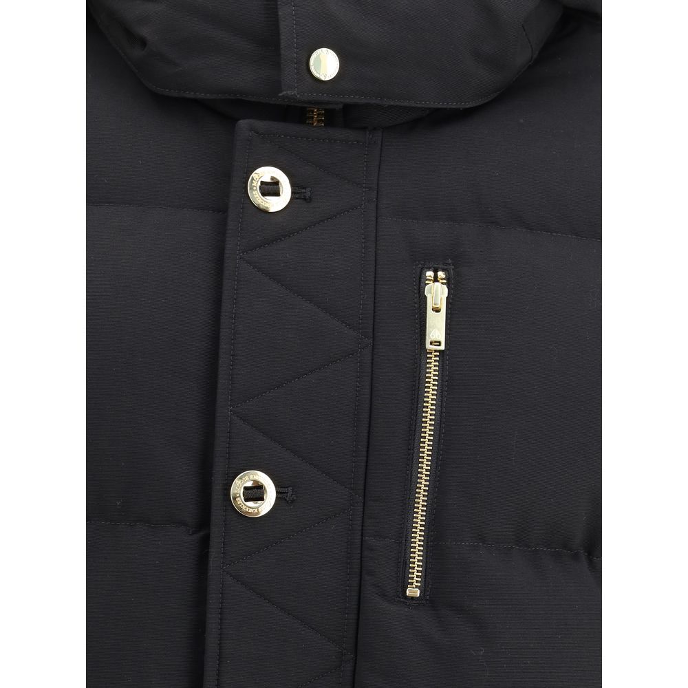 Moose Knuckles Manteau en coton noir