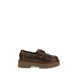 Mocassins compensés en cuir de veau brun Bos Taurus PINKO