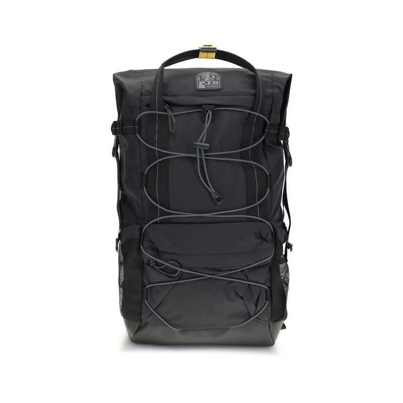 Parajumpers Black Nylon Backpack