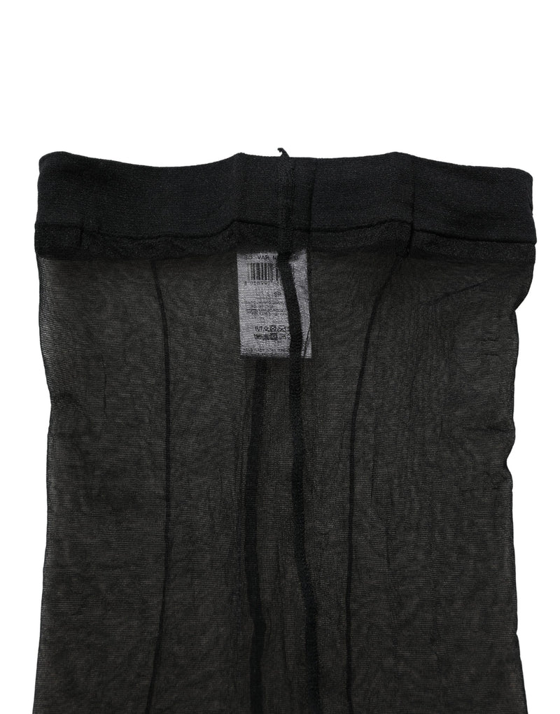 Dolce & Gabbana Black Nylon Tights Stocking Pantyhose Socks