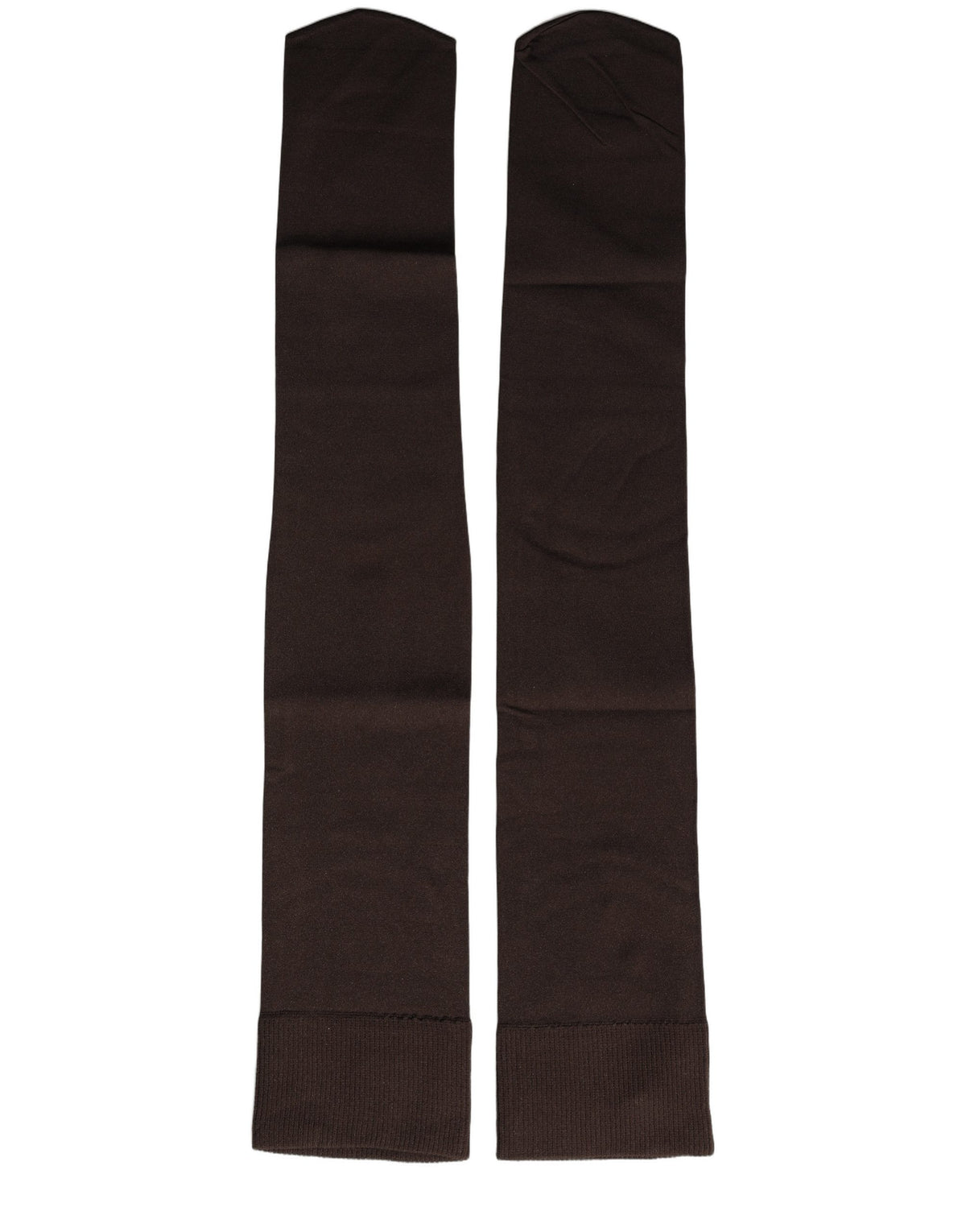 Chaussettes longues Dolce & Gabbana marron en nylon et veau pour femme
