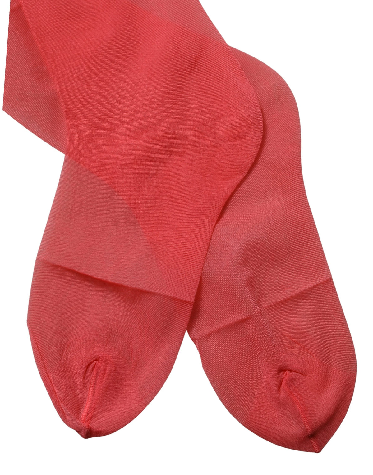 Chaussettes longues accessoires Dolce & Gabbana en maille de nylon rouge transparente