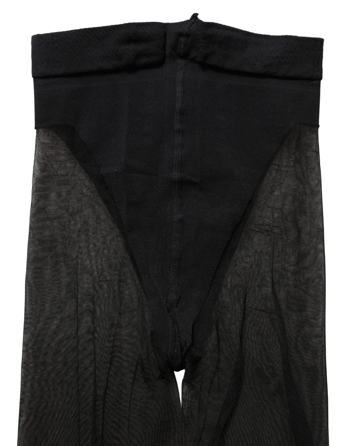Collant voile noir en nylon Dolce & Gabbana