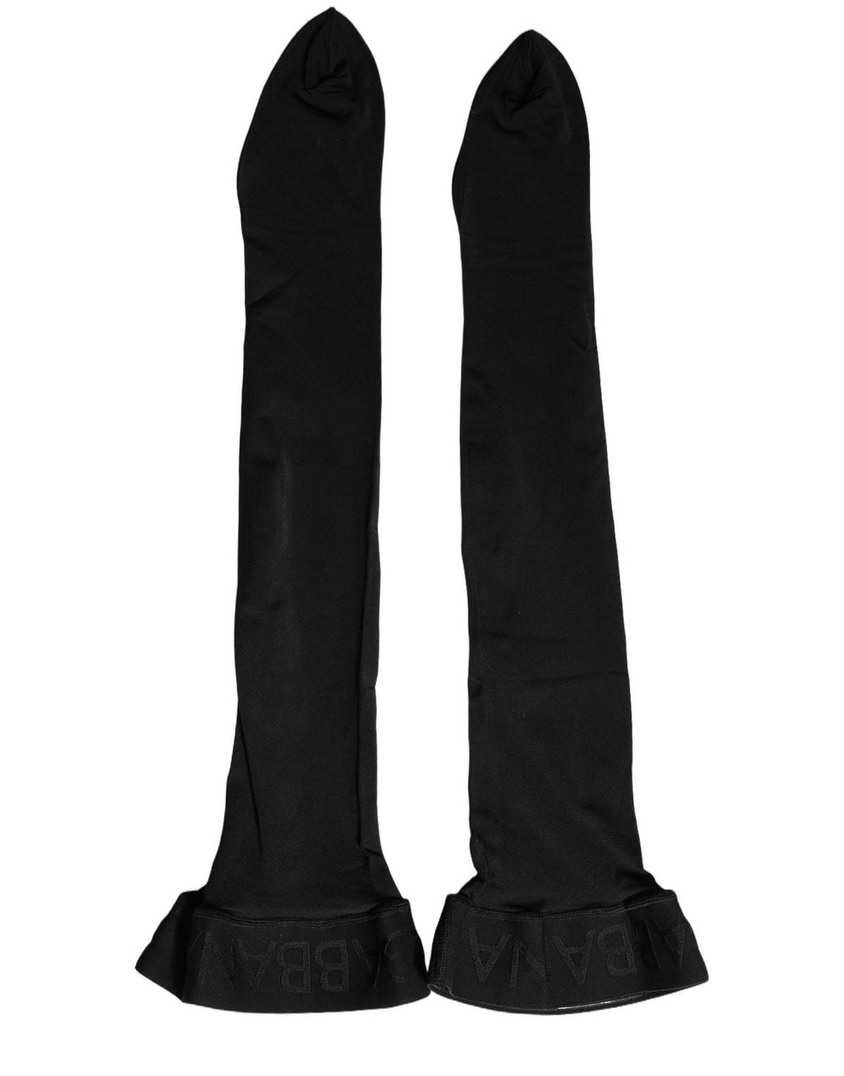 Bas auto-fixants Dolce & Gabbana noirs 100 % nylon