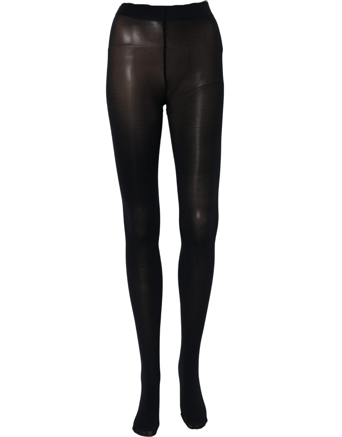 Bas-collant, mi-bas et chaussettes en nylon transparent bleu foncé Dolce & Gabbana