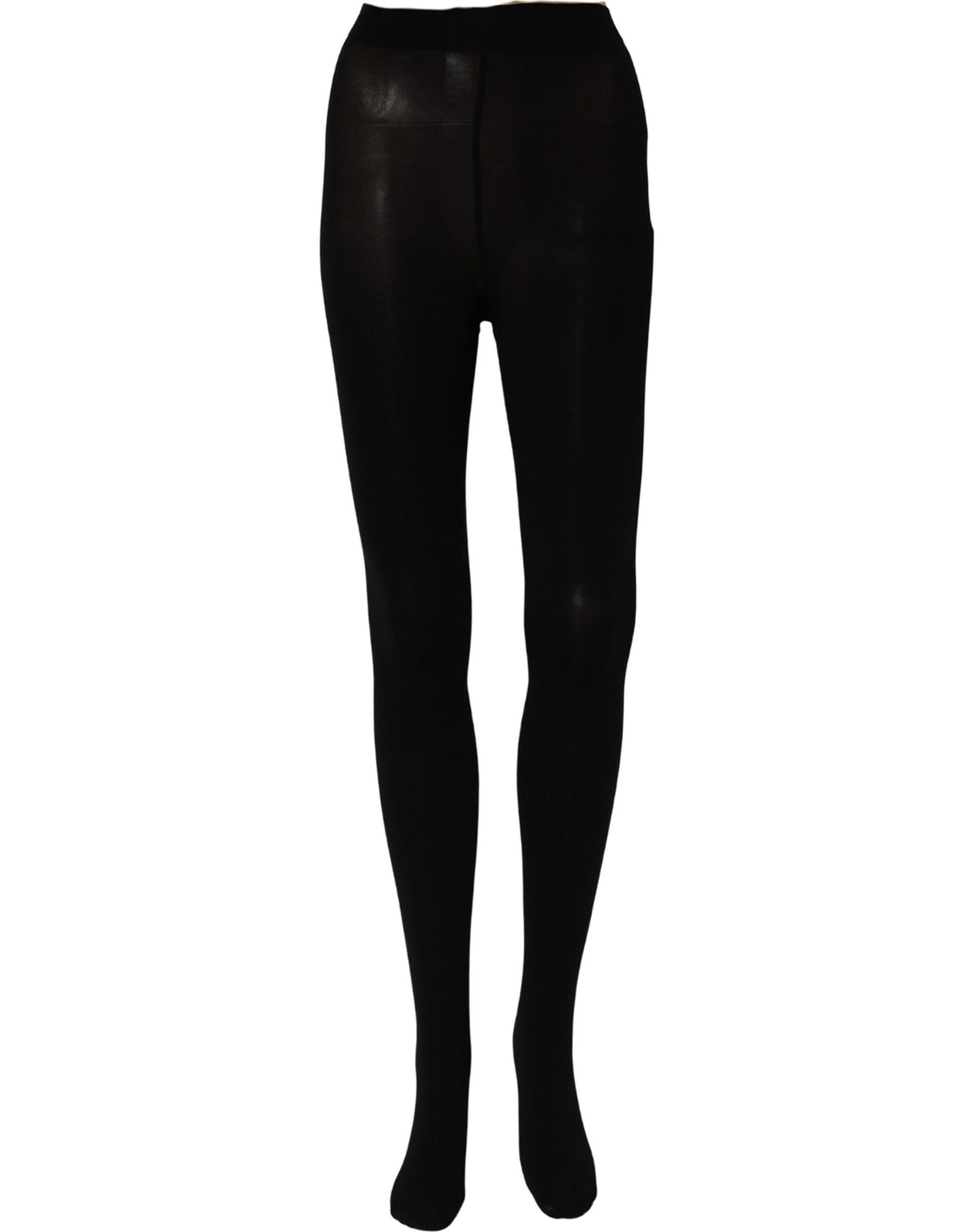 Collant voile noir en nylon Dolce & Gabbana