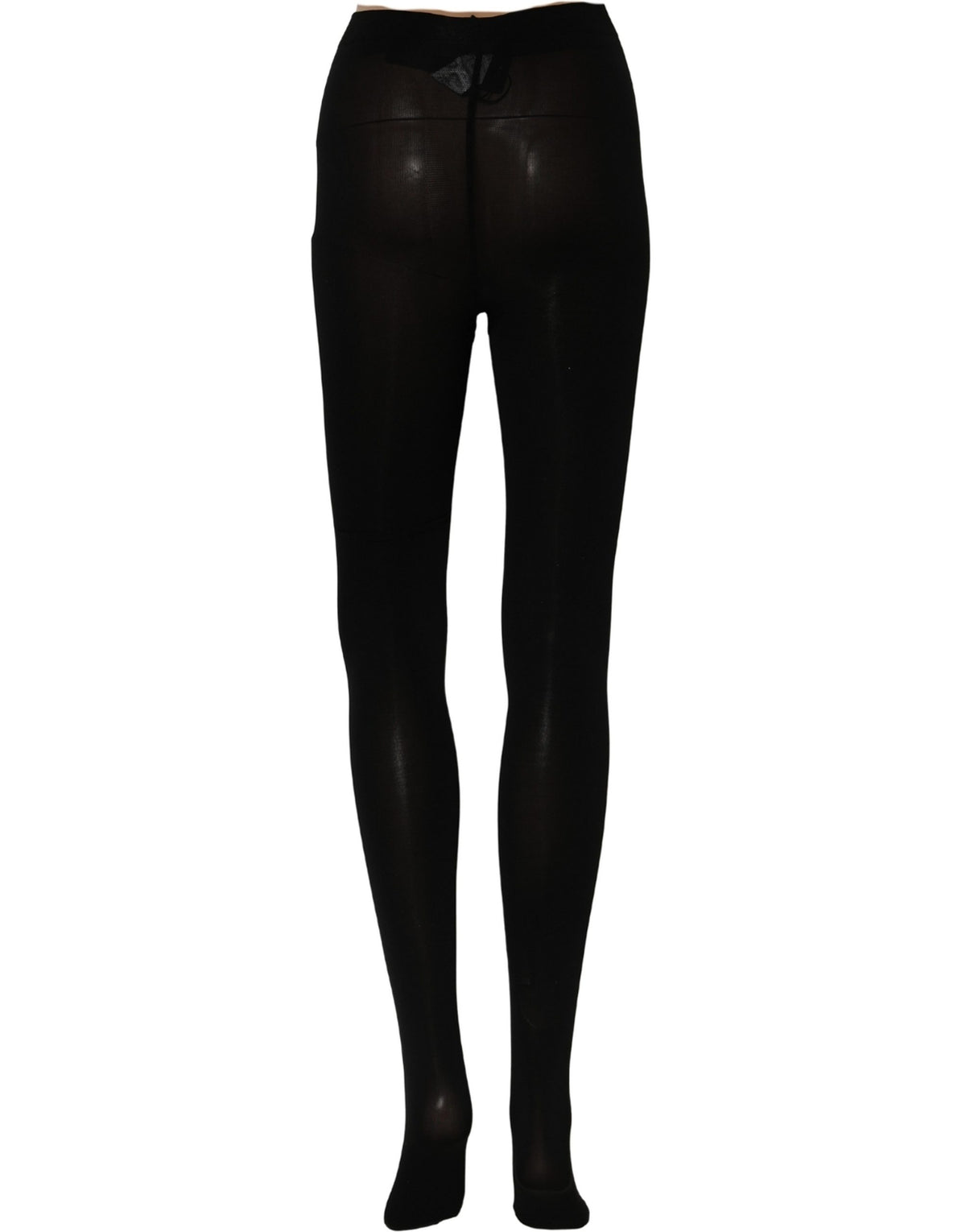 Collant voile noir en nylon Dolce & Gabbana