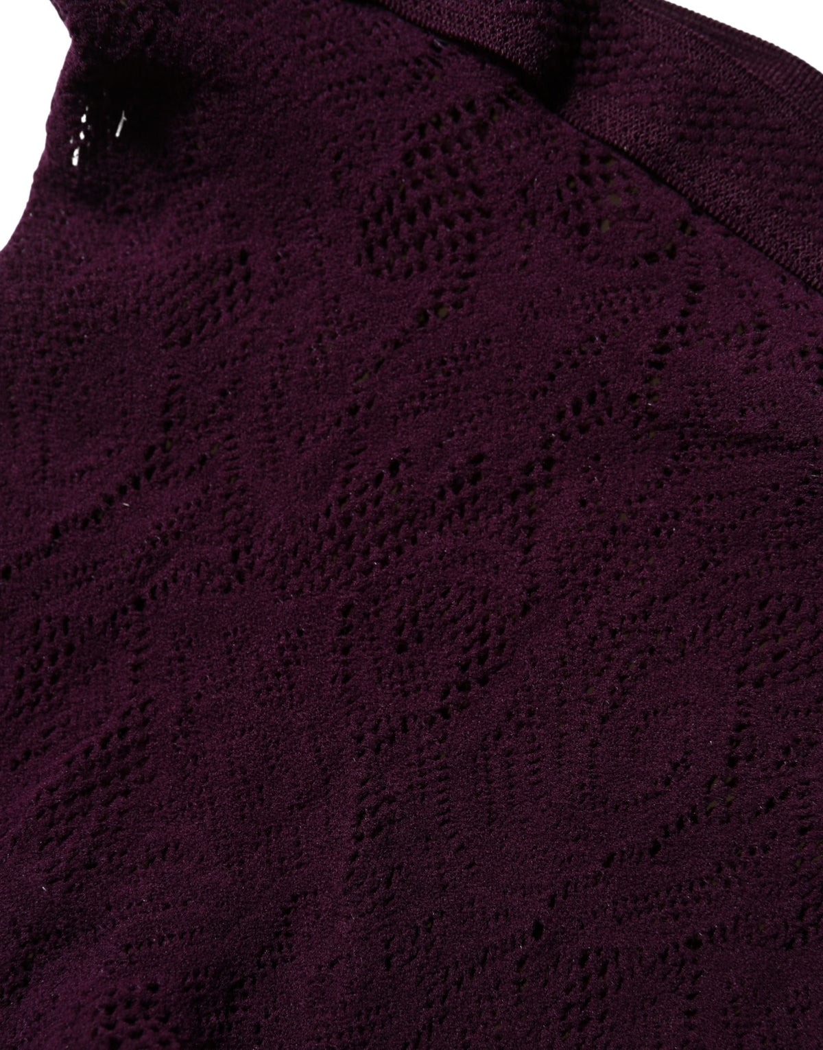 Collants résille floraux violets Dries Van Noten