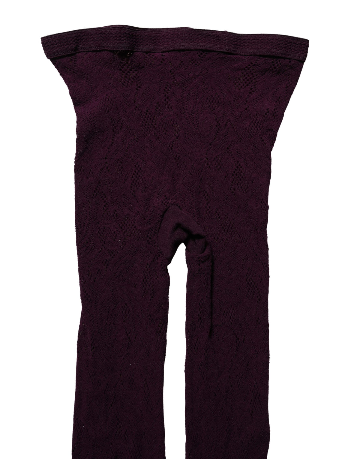 Collants résille floraux violets Dries Van Noten