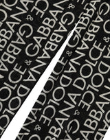 Collants/Chaussettes Dolce & Gabbana transparents noirs et blancs à imprimé intégral