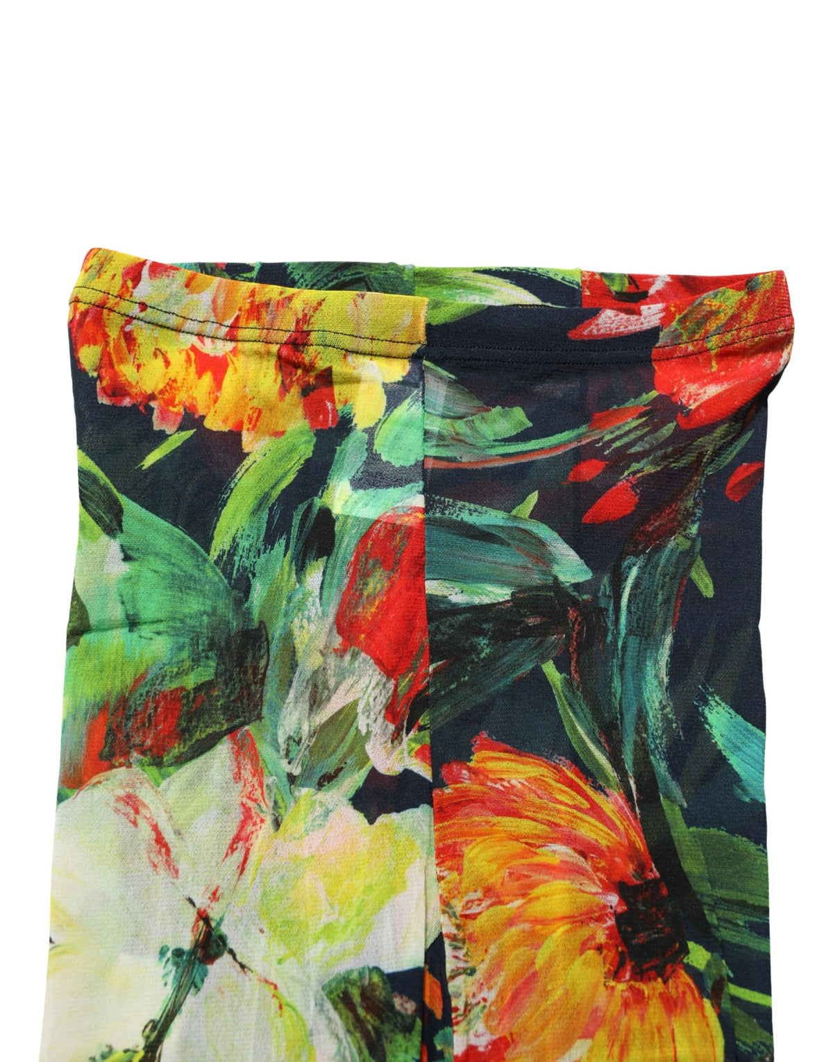 Collants semi-transparents Dolce & Gabbana à motif floral noir