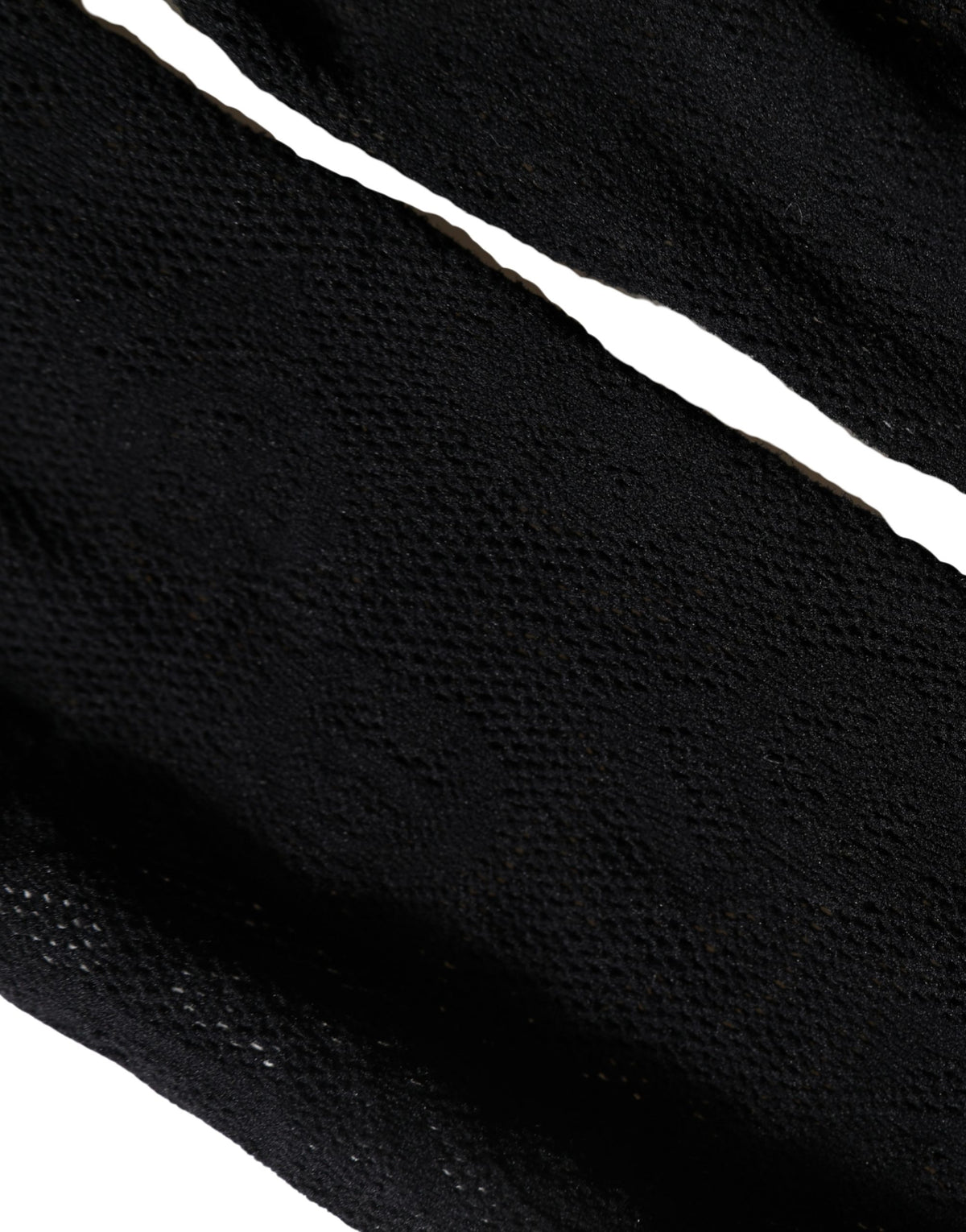 Chaussettes montantes Dolce & Gabbana en tissu résille extensible noir à imprimé intégral