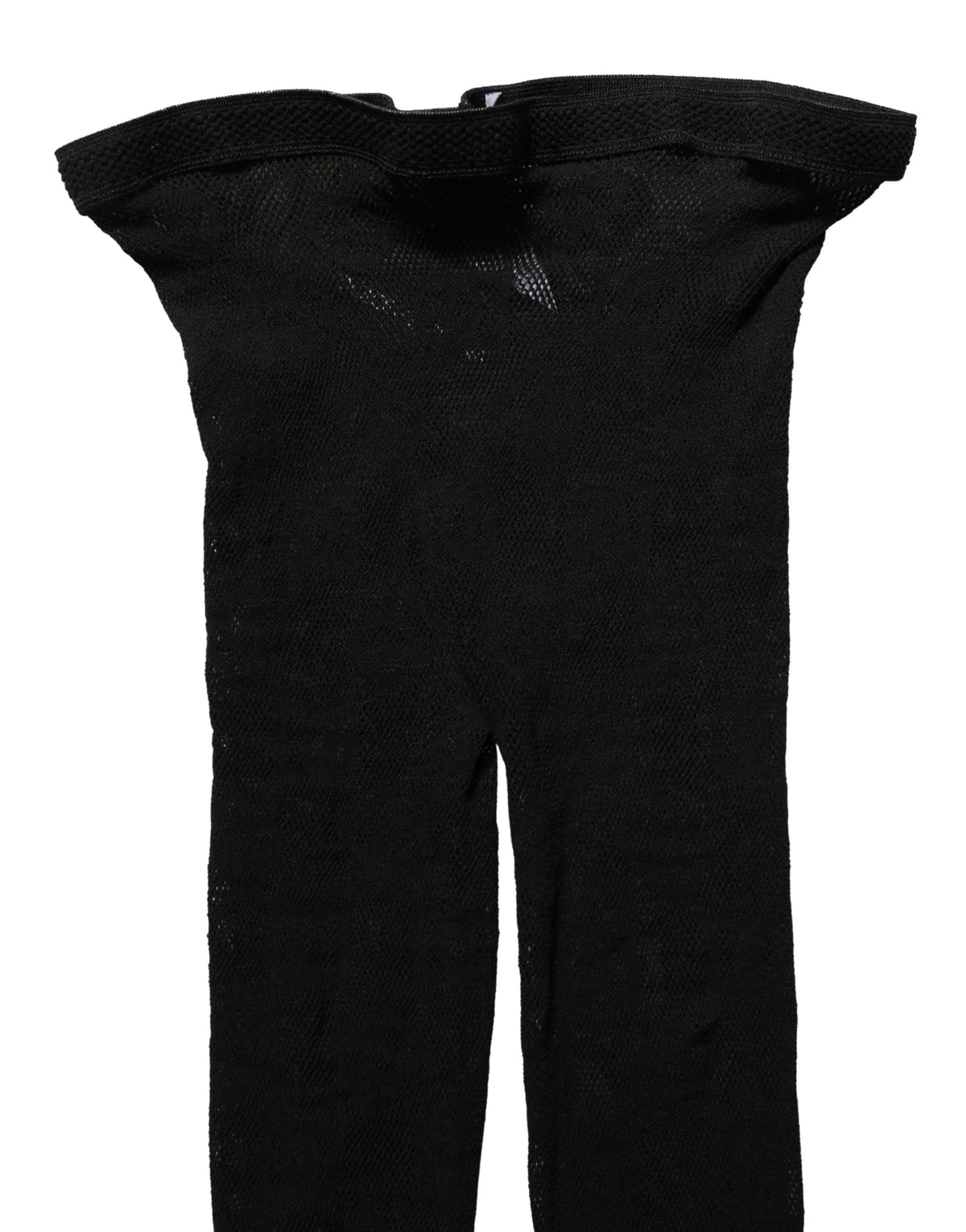 Chaussettes montantes Dolce & Gabbana en tissu résille extensible noir à imprimé intégral