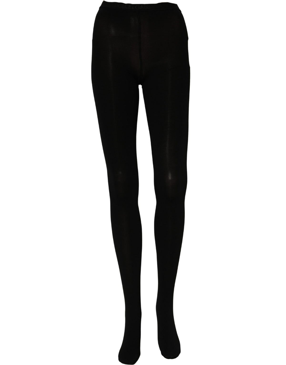 Dolce & Gabbana Black Nylon Tights Stockings Pantyhose Socks