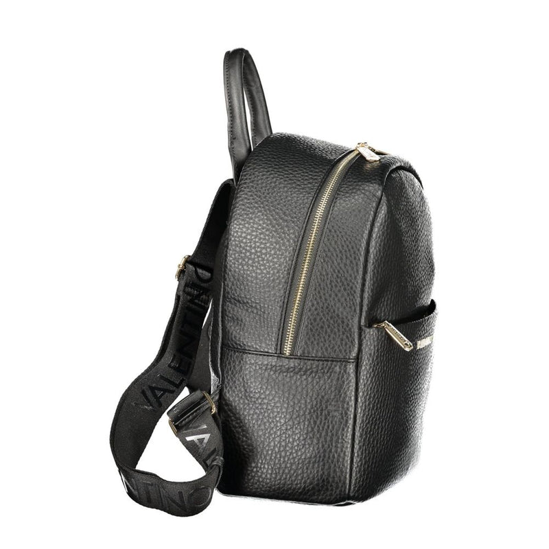 Mario Valentino Black Polyurethane Women's Backpack