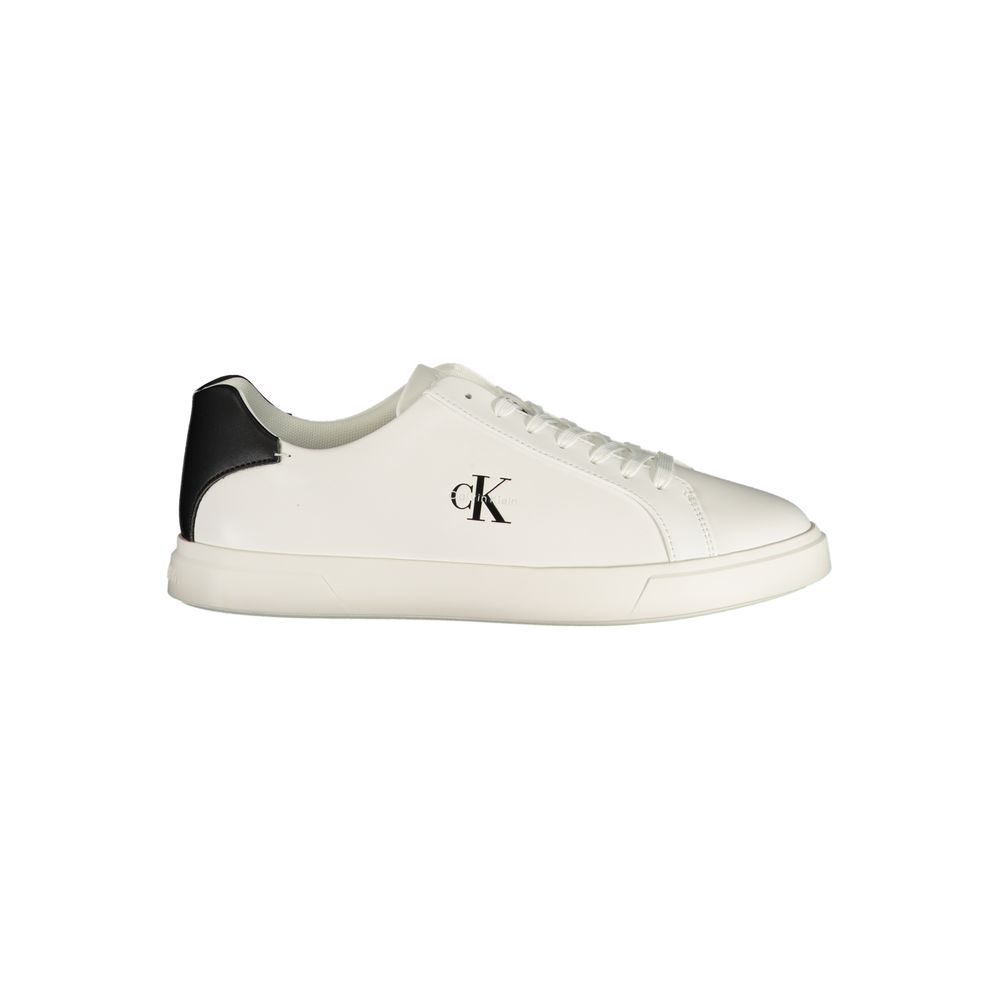 Baskets blanches en polyuréthane Calvin Klein pour homme
