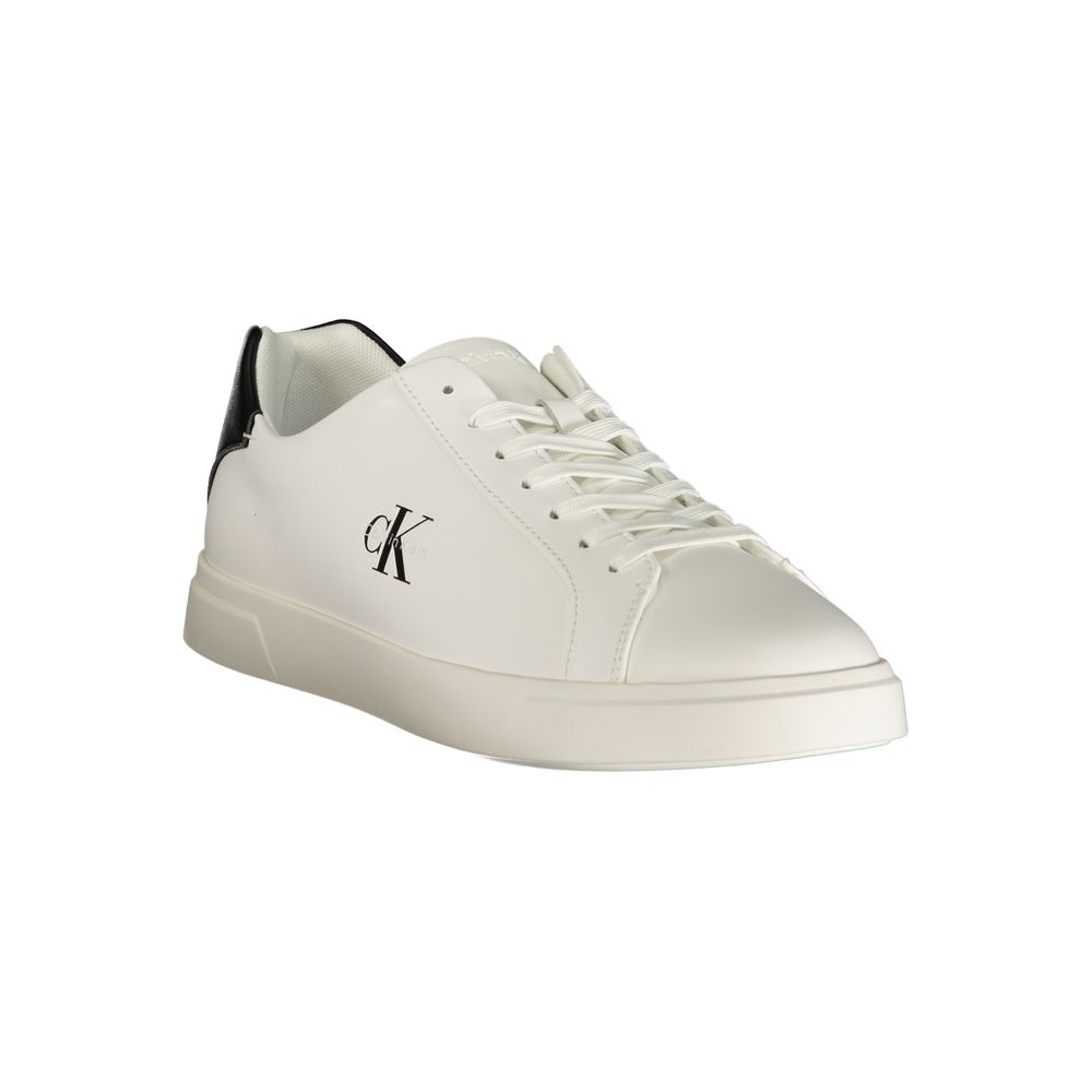 Baskets blanches en polyuréthane Calvin Klein pour homme