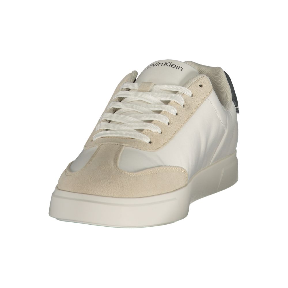Baskets blanches en polyester Calvin Klein pour homme