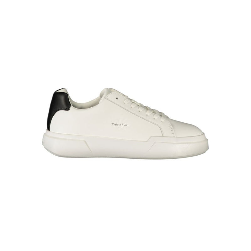 Calvin Klein White Leather Men's Sneaker