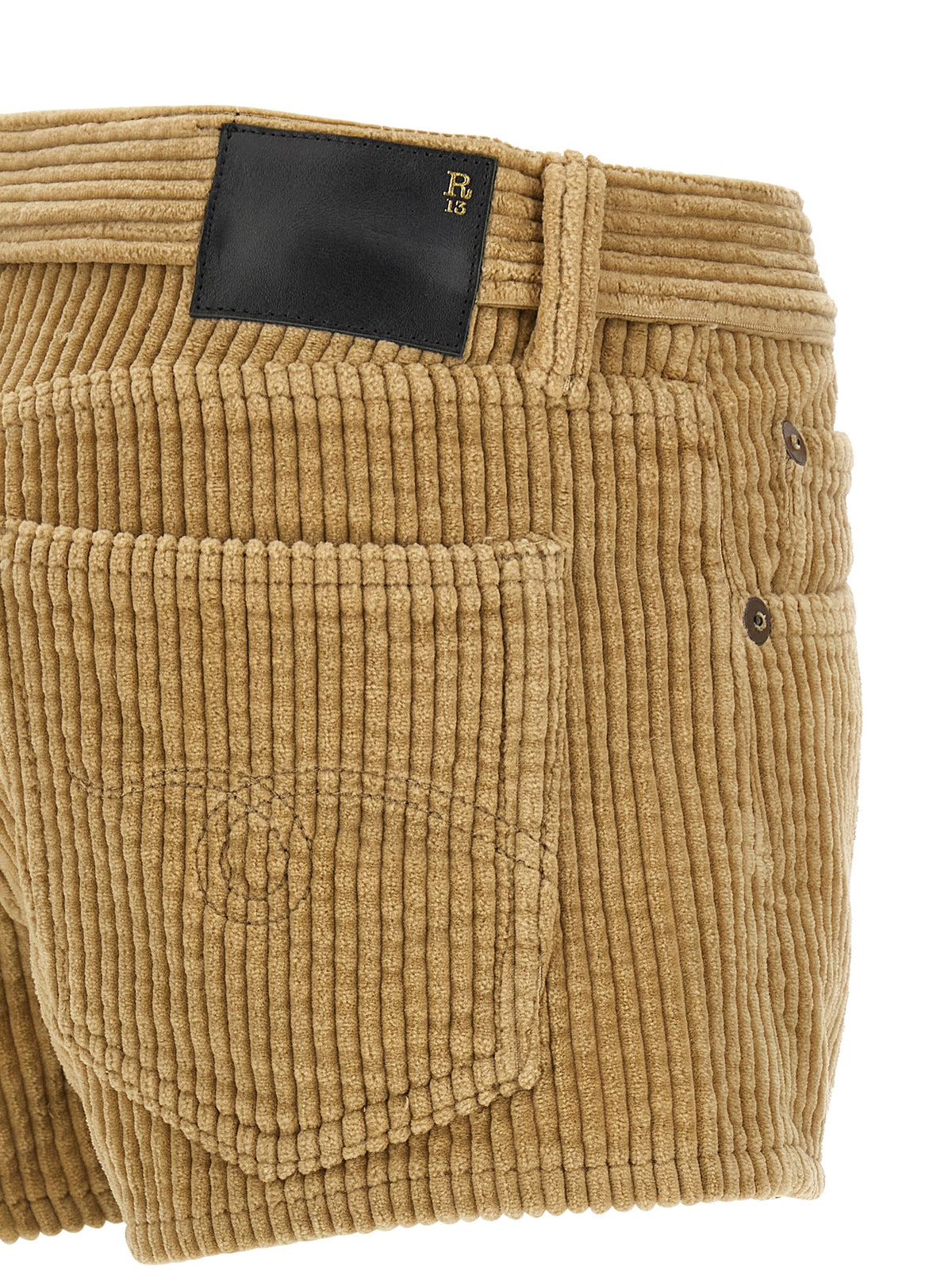 Shorts Bermuda en coton beige R13