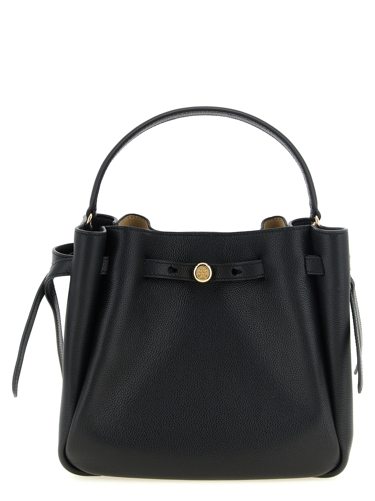 Sac bandoulière en cuir de vachette noir Tory Burch