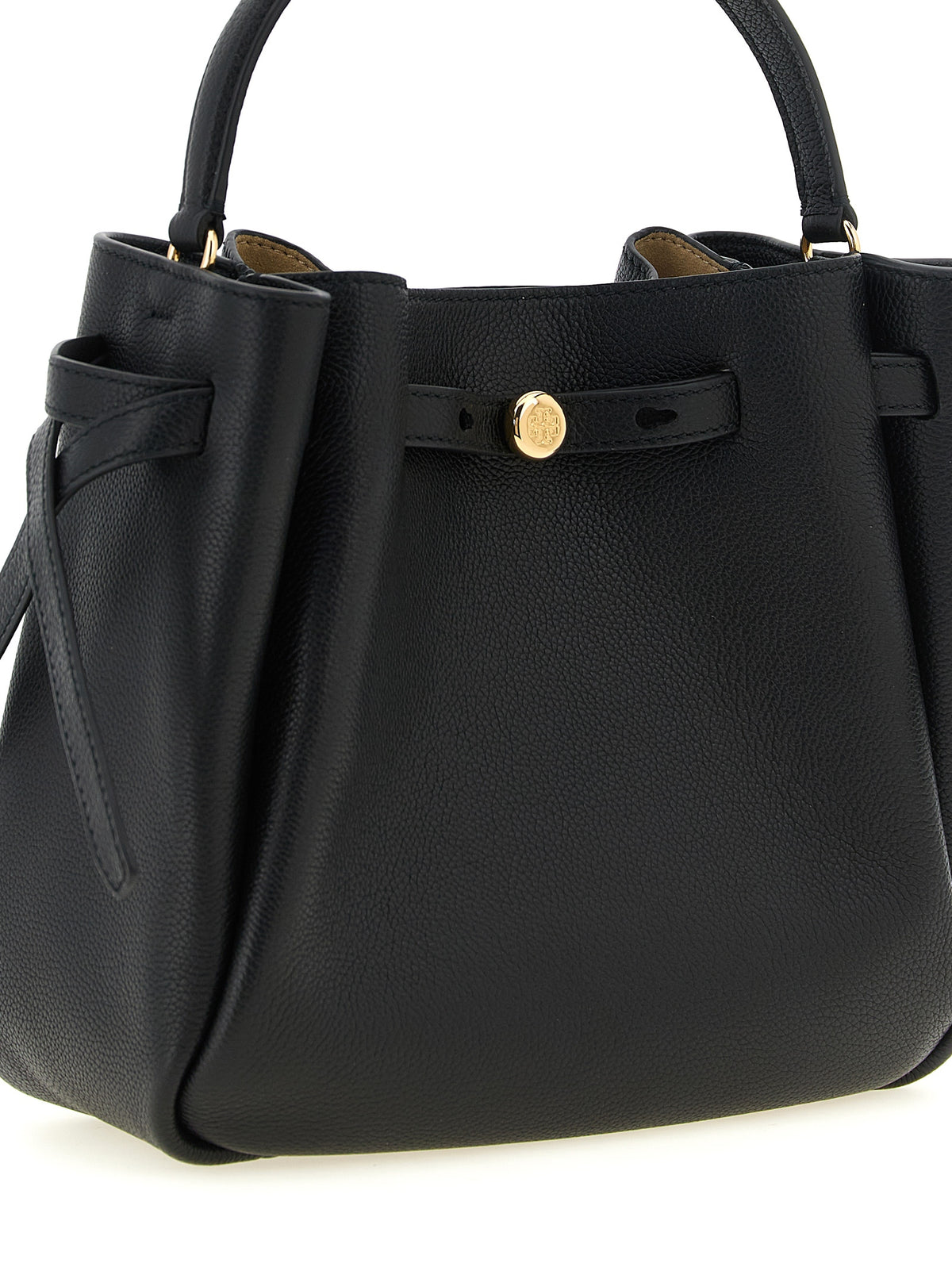 Sac bandoulière en cuir de vachette noir Tory Burch