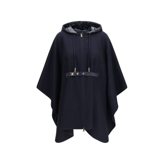 Moncler Blue Wool Oves Aries Scarf